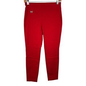 Alfani 4P Red Stretch Cigarette Pants Women’s Petite Casual minimalist style